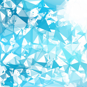 蓝折花镶嵌背景创意设计模板