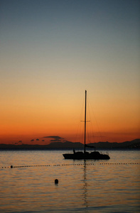  enjoy calm water on ocean beach.Travel destination for summer v