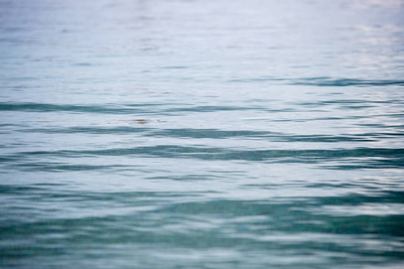 在克罗地亚里维埃拉度假胜地亚得里亚海清澈的海水中潜水和浮潜。暑假和积极旅游的旅游目的地。岸上翻滚的小浪