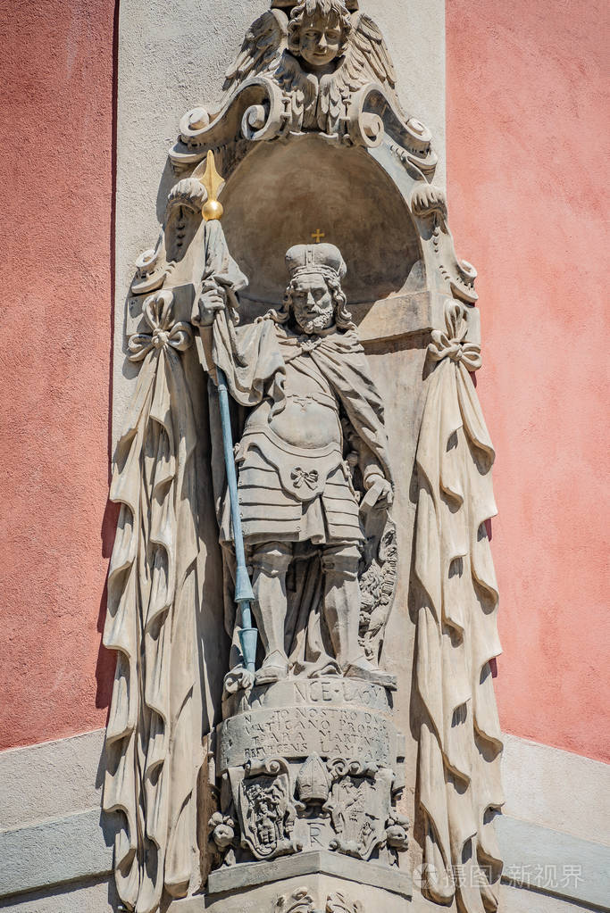 捷克共和国布拉格圣维塔斯大教堂古代骑士雕像