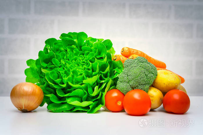 新鲜水果和蔬菜绿色新鲜