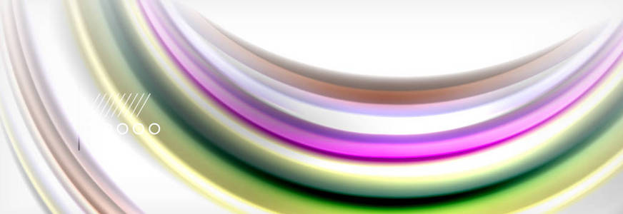 抽象波纹液体彩虹样式颜色条纹背景。演示文稿应用壁纸横幅或海报的艺术插图