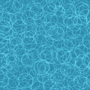 浅蓝色圆圈随机排列轮廓的抽象无缝图案