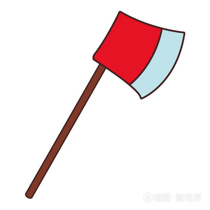 木制斧头卡通