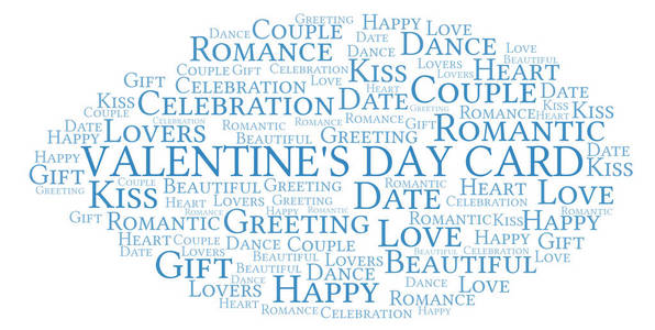 s Day Card word cloud. Word cloud made with text only.