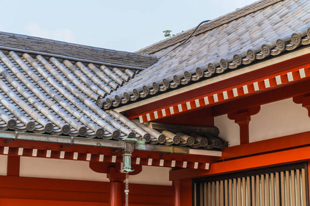 美丽的建筑建筑仙寺是日本大阪地区著名的参观地点