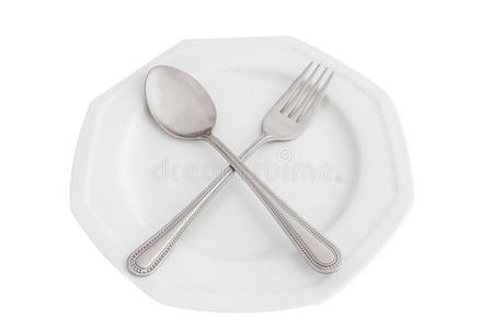 勺子叉子和盘子