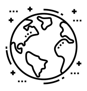 线条地球图片-线条地球素材-线条地球插画-摄图新视界