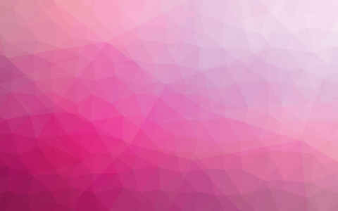低多边形三角形设计的粉红色几何背景