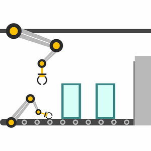 数字生产线图片-数字生产线素材-数字生产线插画-摄图新视界