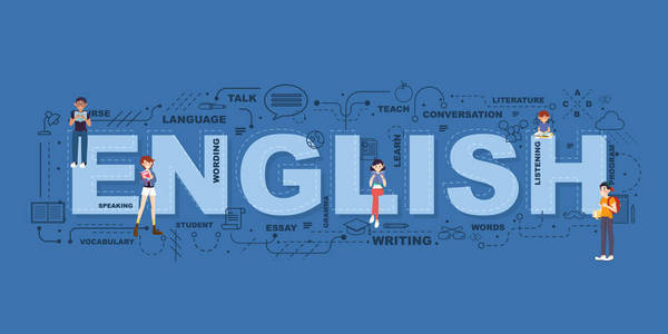 左面的英文单词英文单词教育图标平面设计照片