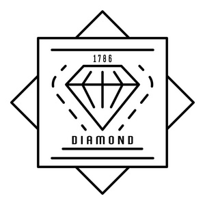 旧钻石徽标, 轮廓样式