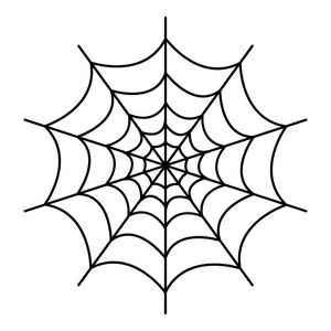 对称蜘蛛网图标, 轮廓样式