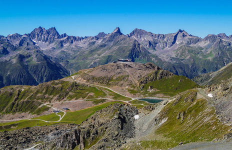 泰罗尔夏季假日，山景