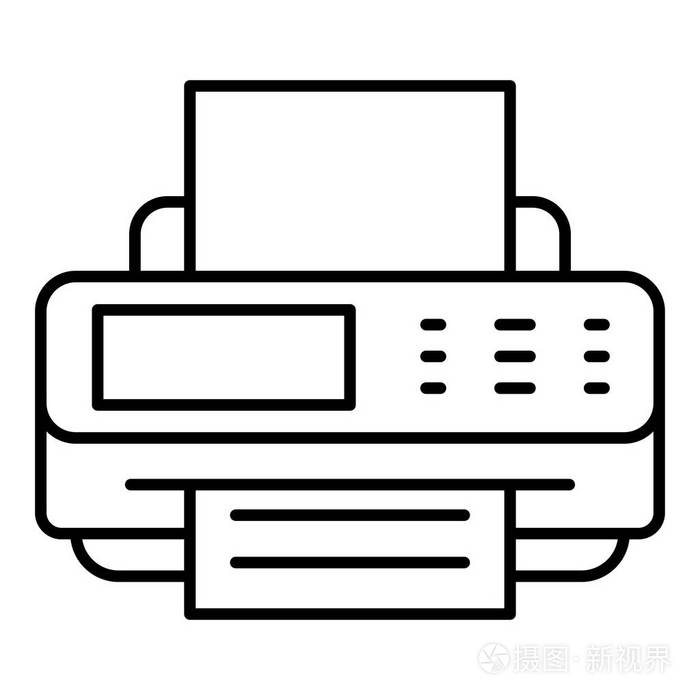 数字打印机图标, 轮廓样式