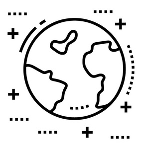 地球线条图片