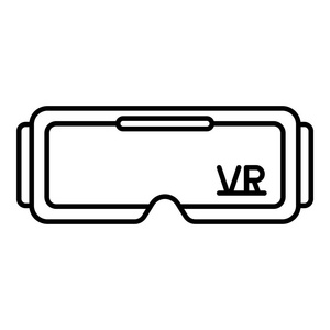 vr眼镜图标插画-vr眼镜图标手绘-vr眼镜图标卡通图-摄图新视界
