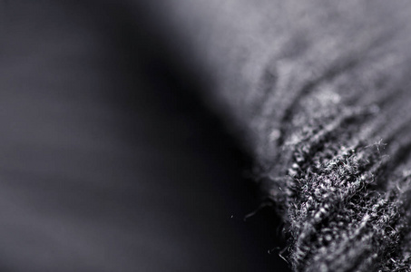 织物保暖黑色毛衣纺织材料质感