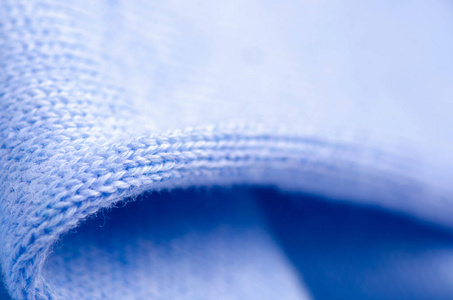 面料暖蓝毛衣纺织材料质感