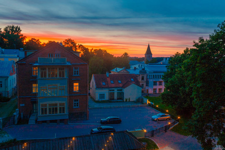 s Church tower in the right. View from the Dome hill.