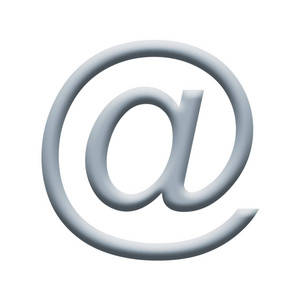 白色背景下的电子邮件符号猴子图标