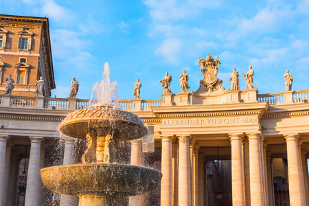 s Square evening sunset light, Vatican