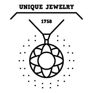 独特的珠宝标志, 轮廓风格
