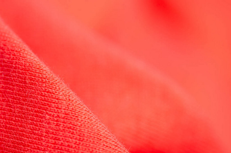 织物温暖的红色橙色毛衣纺织材料纹理