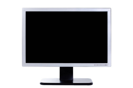 白色背景电脑液晶显示器