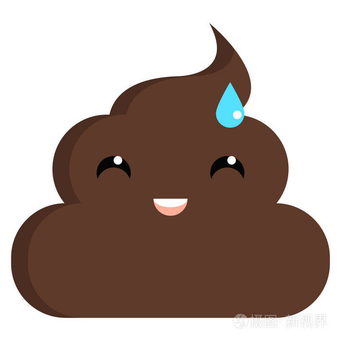 coldsweatstinkypoopshitemojiflaticonvectorsigncolor