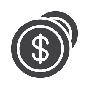 现金货币符号标志插图. 像素完美矢量图形照片