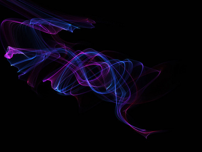 黑暗的抽象背景与发光的抽象波抽象背景