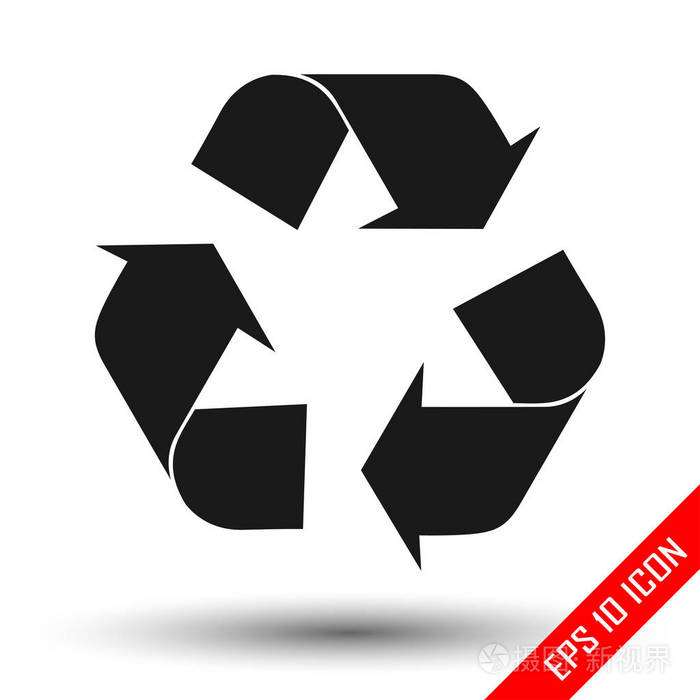 回收的平面图标. 回收eps. 矢量图.
