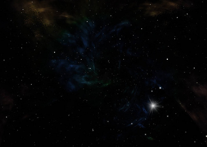 宇宙中无限恒星空间的一小部分。 这幅图像的元素由美国宇航局提供。 3D渲染