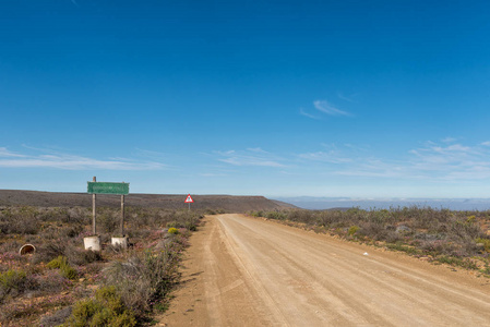 南非坦格瓦卡鲁Gannaga通道顶部的名牌