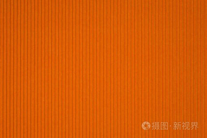 橙色瓦楞纸纹理用于背景生动的颜色与复制空间以添加文本或对象