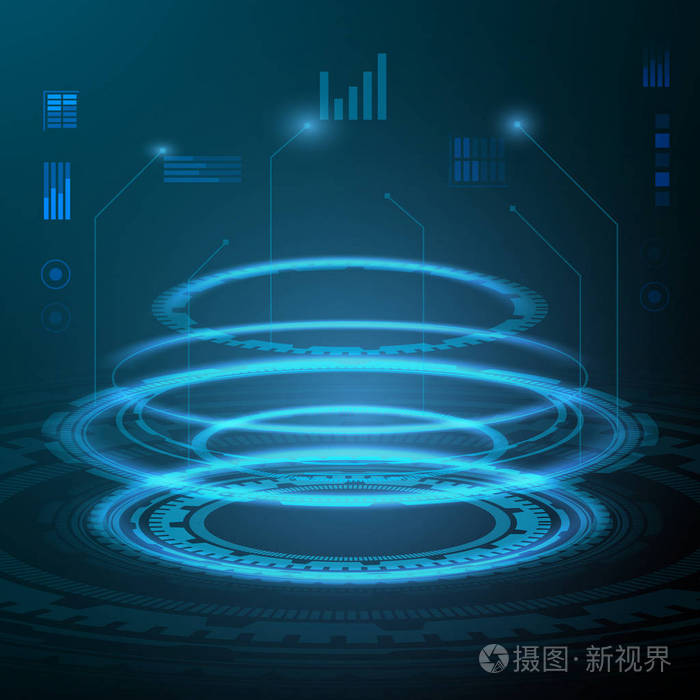 哈德用户界面. 技术背景. 宇宙飞船高科技目标屏幕概念.