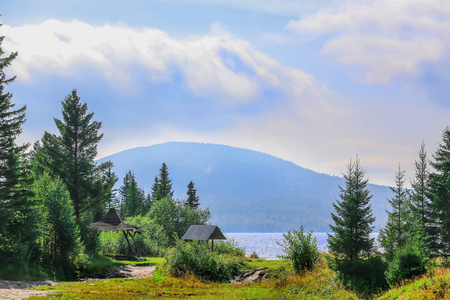 夏季山中湖景