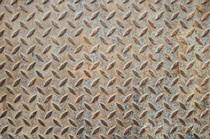 旧生锈的铁地板纹理