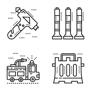 紧急服务线路矢量包