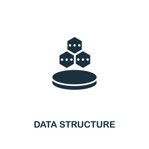 数据结构 图标。从网站托管图标集合的高级风格设计。像素完美的数据结构图标, 用于网页设计应用程序软件打印使用