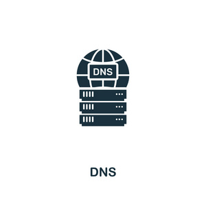 dns 图标。从网站托管图标集合的高级风格设计。像素完美 dns 图标, 用于网页设计应用程序软件打印使用