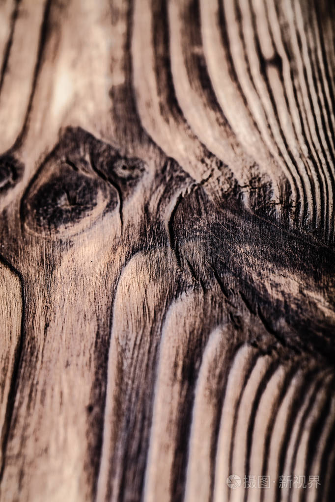 粗糙的风化木板. 变调了.