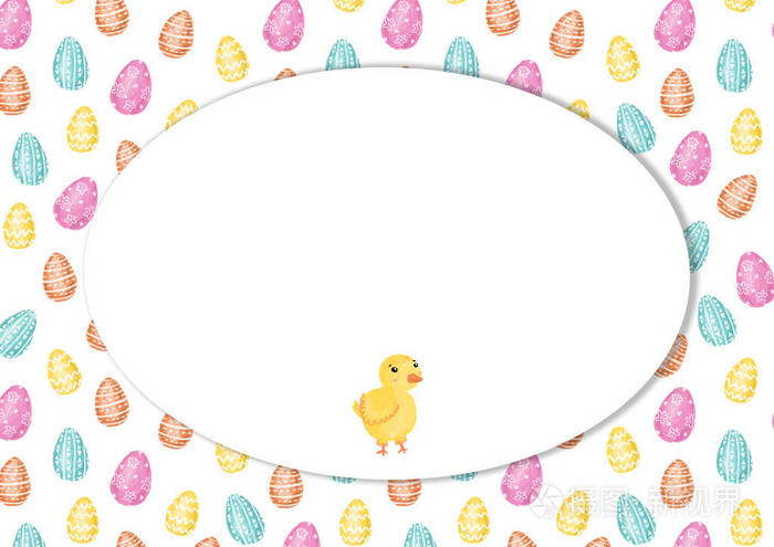 复活节鸡蛋的质地. 光栅