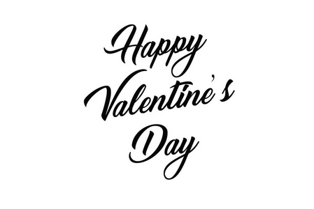 快乐情人节手写字体节日设计贺卡海报祝贺书法文本.照片