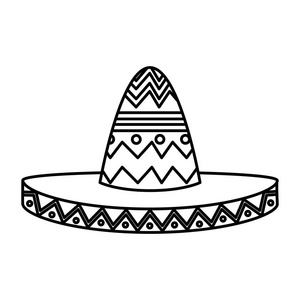 墨西哥马里亚奇帽子图标