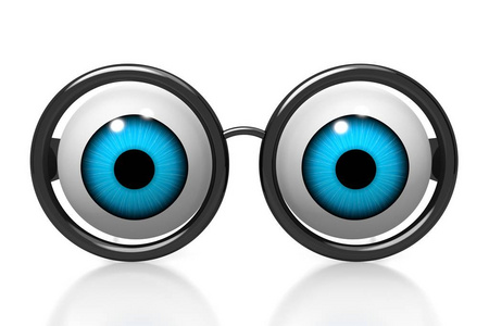 三维眼睛和眼镜伟大的主题，如视力，验光师等。