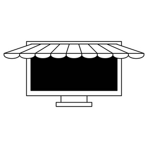 在线商店计算机符号