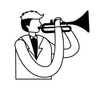 吹喇叭的人的人图片-吹喇叭的人的人素材-吹喇叭的人的人插画-摄图新