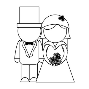 新郎捧花头像图片-新郎捧花头像素材-新郎捧花头像插画-摄图新视界